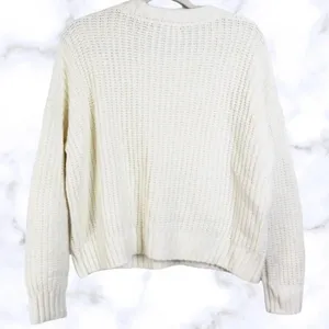 Madewell Everett Rib Play Ribbed Cable Knit Sweater Pullover Blouse Plus 2X v6x thumbnail 7