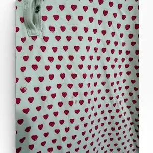 Roller Rabbit Heart Print pajama Loungewear Set Pink White size large thumbnail 5