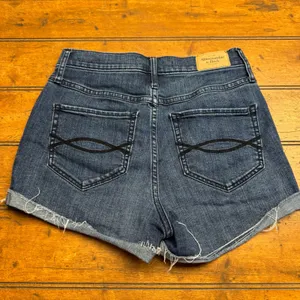 Abercrombie Fitch Denim Cutoff Shorts Distressed Cuffed Blue‎ Jeans W26 thumbnail 4