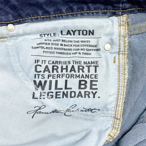 Carhartt Layton‎ Slim Fit Bootcut Womens Sz 16 Regular Blue Jeans Cotton Stretch thumbnail 10