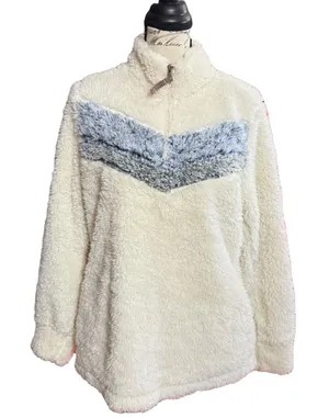 Weatherproof Vintage Super Soft Faux Fur Pullover Medium EUC thumbnail 1