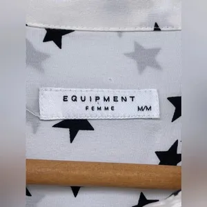 Equipment Star Print Long Sleeve Silk Blouse medium thumbnail 9