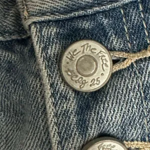 We The‎ Free People Straight Jeans Women Sz 24 Button Fly High Rise Distressed thumbnail 9