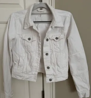 Free People white Denim Jacket XS thumbnail 1