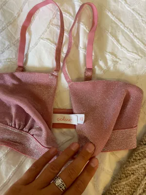 Pink Sparkle Bralette thumbnail 4