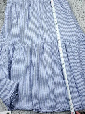 Everlane The Farmers Market Dress Blue White Stripe Size Small Organic Cotton thumbnail 6