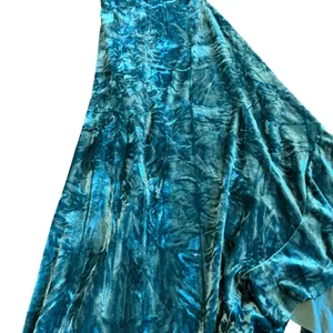 Silence + Noise Luna Velvet Midi Dress High Slit Strapless Flowy Size XS NWT thumbnail 13