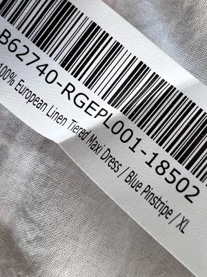 Quince 100% European Linen Tiered Maxi Dress Blue Pinstripe thumbnail 11
