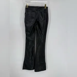 We the free LEVEL UP VEGAN‎ SLIT PANTS IN BLACK BY FREE PEOPLE size 25 thumbnail 6