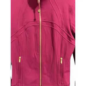 Lululemon Define Cropped Jacket Nulu Magenta Smoke‎ Gold Women's Sizes 8 thumbnail 7