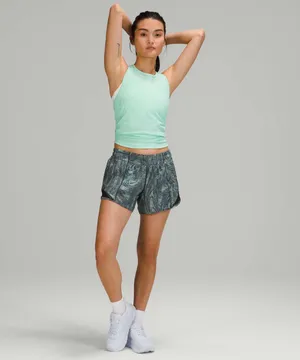 Lululemon Hotty Hot Low Rise Short 4" Dimensional Icing Blue Multi Black Size8 thumbnail 2
