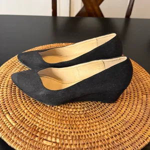 CL by laundry Chic Black Women's wedges size‎ 8.5 wide thumbnail 5