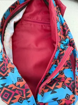 Kavu Sling Bag in Red & Blue Aztec Print thumbnail 4