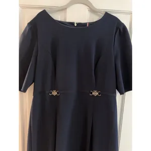 Tommy Hilfiger Women's Elbow Sleeve Fit & Flare Navy Blue Dress Sz 12 thumbnail 11