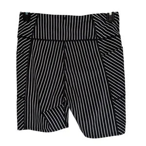 Victorias Secret On Point Flow Biker Shorts Black White Striped Pockets Size 14‎ thumbnail 7