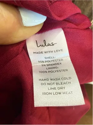 Women's Lulus Red Velvet Asymmetrical Dress S thumbnail 5
