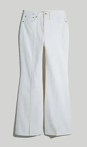 New! Baggy Flare Jeans White thumbnail 3