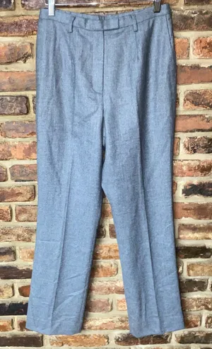 Pendleton Vintage Y2k Gray Virgin Wool Trouser Dress Pants Women's Size 4 Petite thumbnail 1