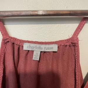 Charlotte Russe Dusty Rose Suede Wrap Tank thumbnail 3