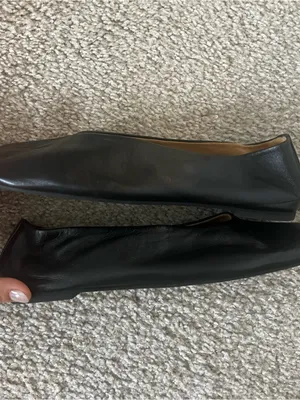 New Reformation Blaine Flat Black Leather Size 8 thumbnail 8