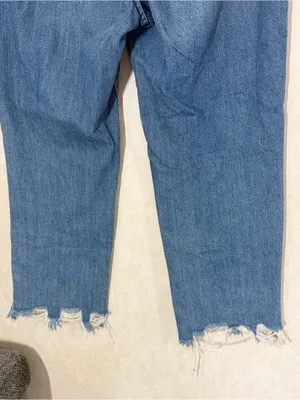 We The Free Women’s Maggie Mid Rise Raw Hem Straight Leg Jeans Sequoia Blue 31 thumbnail 7