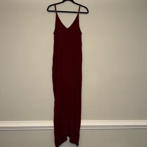 LULUS Yours Tule Burgundy Maxi Dress Boho sexy beachy sz M/L ✨ thumbnail 6