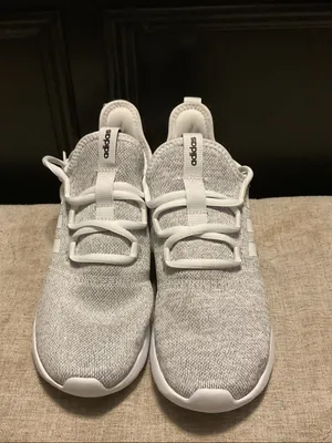 adidas Gray and White cloudfoam running Sneakers thumbnail 2