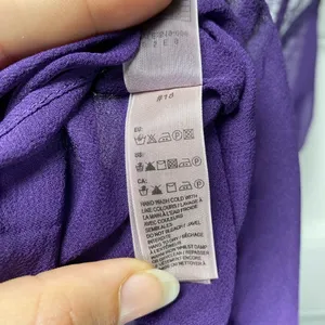 Stella McCartney Silk Sheer Camisole Lingerie Top with Lace Detail Purple Small thumbnail 13