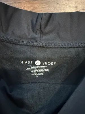 Shade & Shore Black High Waist Bikini Bottom Size Medium - C27-145 thumbnail 2