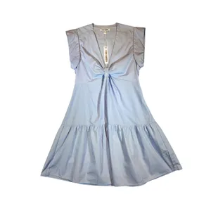 Steve Madden Light Blue Twist Front Mini Dress Womens Size S NWT Sleeveless thumbnail 3