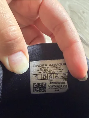 Under Armour Women’s Black and White Athletic Sneakers thumbnail 5