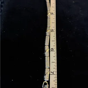7.5”Silver tone Tennis bracelet Silver thumbnail 6