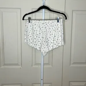 Garage Pointelle Dainty Floral Pajama Sleep Shorts XS thumbnail 2