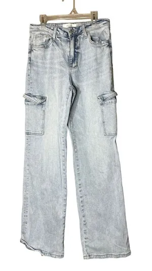 Vervet Jewel 90’s Vintage‎ Straight Cargo Jeans Size 26 thumbnail 1