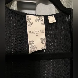 Blu Pepper Black Knit Cardigan thumbnail 2