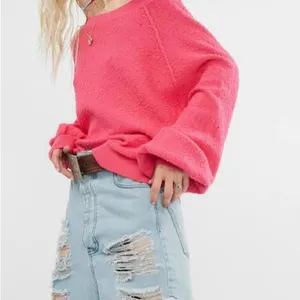 Free People Found My Friend Rock Candy‎ Pink Sweater Size Large thumbnail 2
