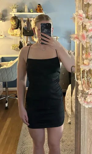 Black Crossover Dress Amazon thumbnail 1