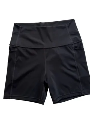 CRZ Yoga Black Biker Shorts Pockets 5" Naked Feeling High Waist Medium Women’s thumbnail 5