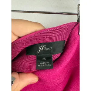 Women’s J.Crew Size 6 Hot Pink Pencil Mini Skirt thumbnail 5