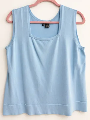 Per Se Knit Tank Baby Blue thumbnail 1