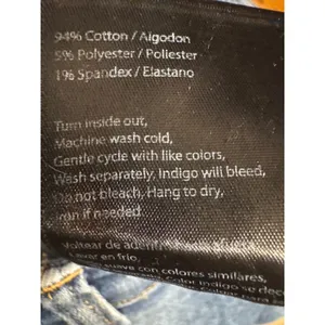 Social Threads Risen Jeans High Rise Wide Leg Raw Hem Medium Wash Size‎ 7/28 thumbnail 9