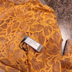 NWT Lovers + Friends Dress Senorita Cottagecore Romantic Floral Lace Honey Small thumbnail 2