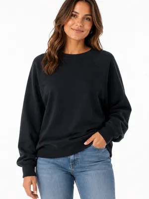 MADEWELL crew neck black sweatshirt size 2X 100% cotton oversized thumbnail 1