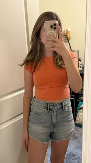 Good American Denim Shorts High-Rise thumbnail 1