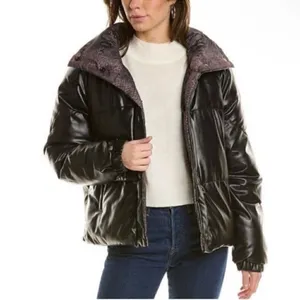 BLANK NYC Reversible Brown & Black Puffer Coat/Jacket(Size Large) thumbnail 2