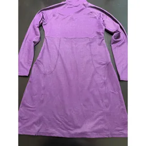 Lola Purple Quarter Zip‎ Activewear Dress Long Sleeve Pockets Womens Large thumbnail 5