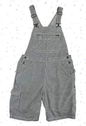 Duluth Trading Overall Shorts Railroad Engineer Striped 100% Cotton Workwear M thumbnail 1