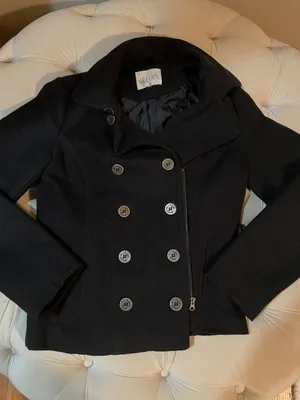 Delia's Black Peacoat thumbnail 1