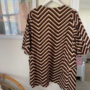 Anthropologie Eva Franco Chevron Retro Car Coat Open Blazer Jacket thumbnail 7