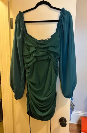 Princess Polly Green Mini Dress thumbnail 1